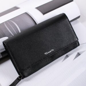 Čierna kožená peňaženka Amanda 50008